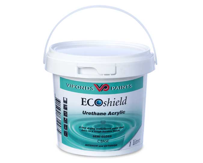 Viponds Ecoshield Urethane Acrylic Paint 1 Litre for Interior and Exterior Use
