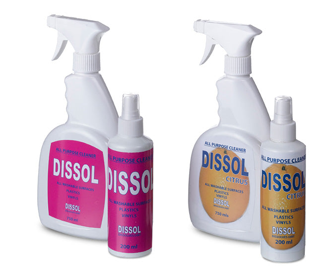 Products Dissol &amp; Dissol Citrus spray bottles
