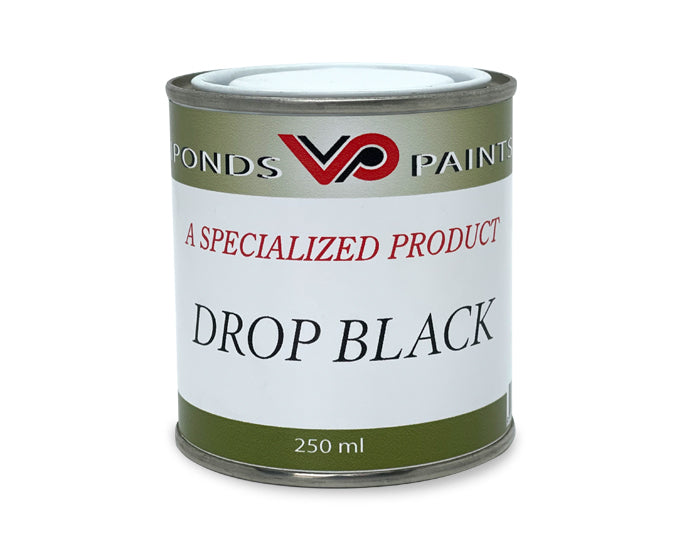 Viponds Drop Black paint in 250 ml can, specialized for professional applications