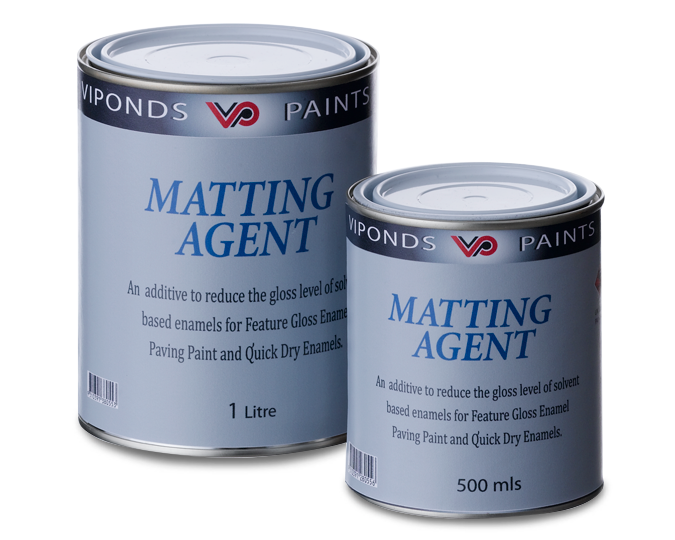 Cans of Viponds Oil Based Matting Agent
