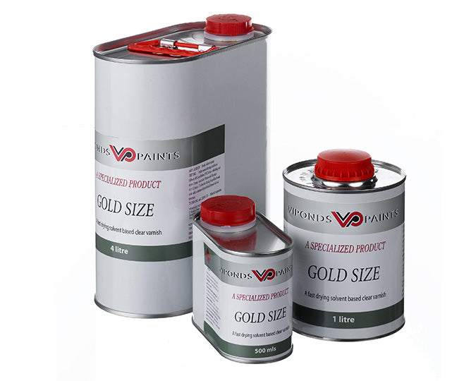 Tins of Viponds Paints Oil Based Gold Size