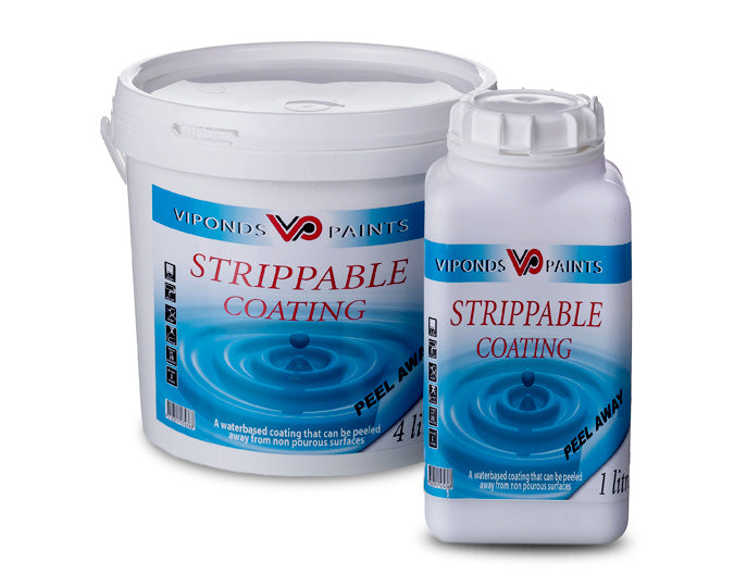 Tub and Bottle of Viponds Strippable Coating 